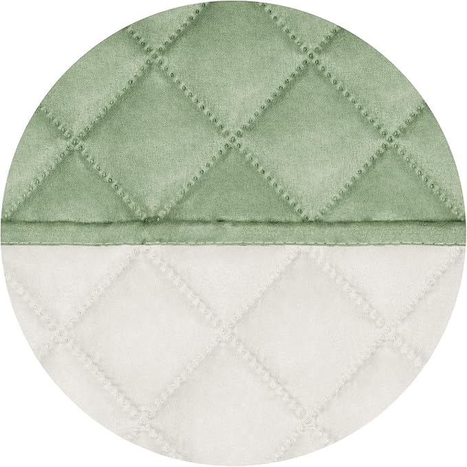 PureFit Reversible Quilted Couch Covers for Dogs Loveseat Sofa Cover 46.5” | Sage Green/Ivory, Water Resistant Couch Protector, Washable Pet Couch Cover with Non Slip and Elastic Straps For Kids - Image 5