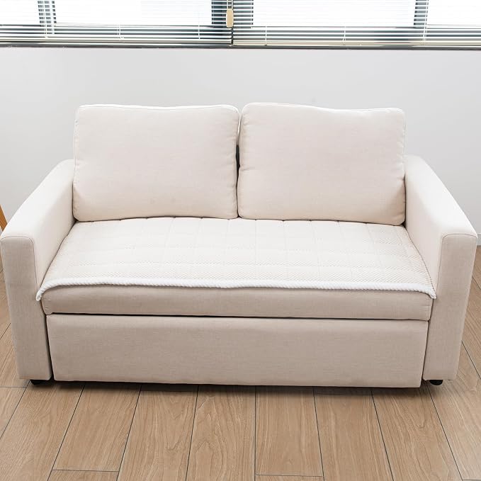 Pet Couch Covers,Couch Cover for Dogs Washable,Anti Slip Dog Sofa Covers Couch Protector Sofa Mat,Seat Cover,Dog Mat,Pet Pad for Furniture 1 Piece (White, 21''x63''/Rectangular) - Image 8