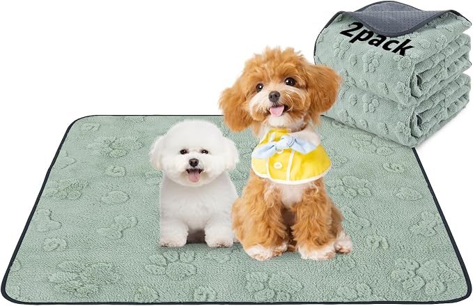LOOBANI Washable Pee Pads for Dogs,2 Pack Reusable Puppy Pads 36"x41" | Super Absorbent, Waterproof, Leakproof, Non Slip, Soft, For Whelping, Potty Training, Crates, Floors, Beds, Couches, Travel by LOOBANI