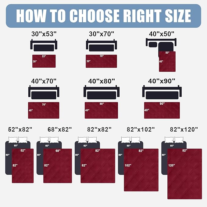Smiry Waterproof Dog Bed Cover, Reversible Pet Blanket for Sofa Couch | Soft Washable Dog Blanket, Leakproof Couch Cover for Dogs Cats & Furniture Protection, 30x70, Wine Red/Wine Red - Image 6