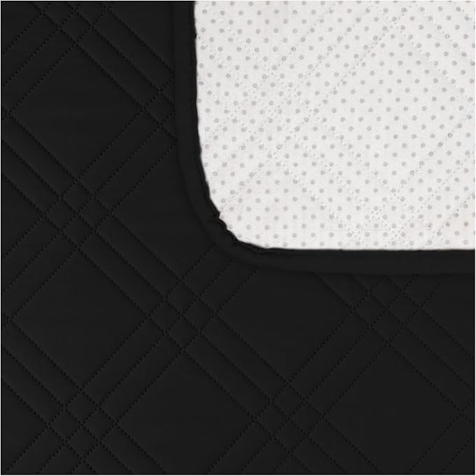 100% Waterproof Couch Cover for Dogs, Anti-Slip Washable Sofa Cover with Elastic Straps & Side Pockets, Durable Furniture Protector for Kids, Pets & Dogs (Armchair 23", Black) - Image 4