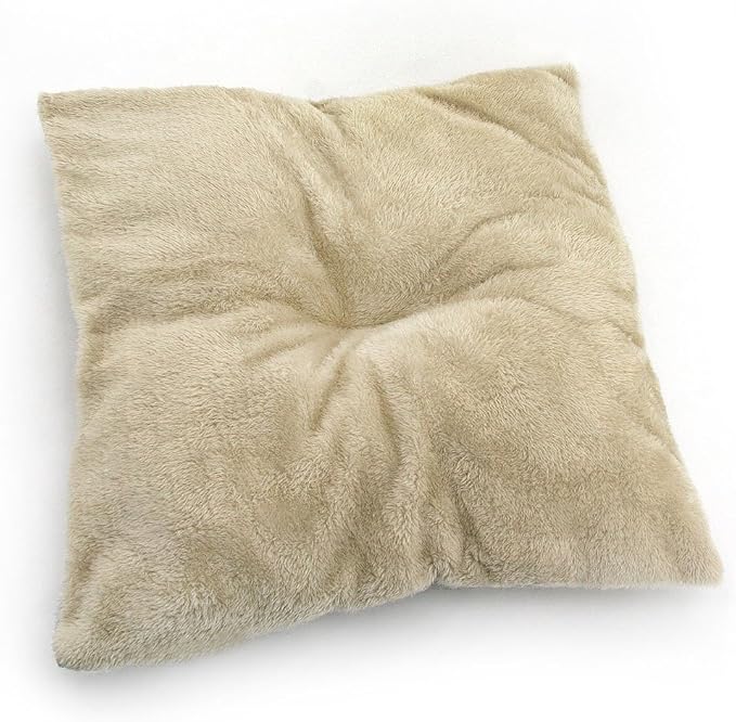 Best Pet Supplies Cat Bed for Indoor Cat, Domed Tent House with Removable Pillow, Covered Cat Cave for Small Dog, Puppies and All Breeds of Cats - Brown Linen, 19 x 19 x H:19" - Image 3