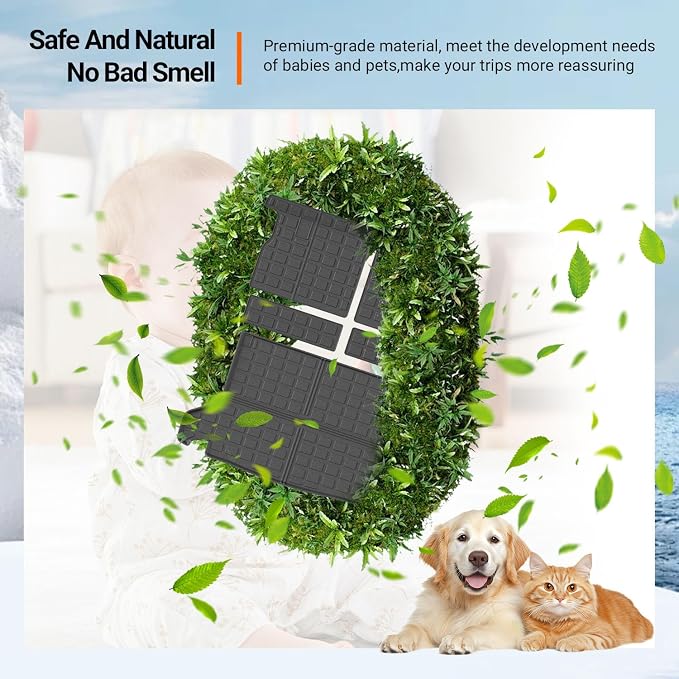 powoq Cargo Mat Compatible with 2016-2022 Honda HRV Trunk Mat Cargo Liner Back Seat Protector TPE Replacement for 2016 2017 2018 2019 2020 2021 2022 Honda HRV Accessories (Trunk Mat+Backrest Mats) - Image 6