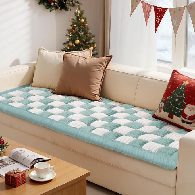 Couch Cushion Cover for dogs Sofa Cover Washable Pet Love Seat Couch Covers for Sofa Slipcovers Couch Protector Blanket for Dogs Sofa Cushion Covers for Pets Washable Pad Blue 70x150cm/27.6x59in - Image 3