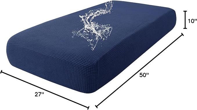 hyha Waterproof Couch Cushion Covers for Pets, Non Slip Sofa Seat Cover | Stretch Jacquard Fabric, Elastic Bottom, Non Slip Fit, Waterproof Protection, Pet Hair Protection (1 Piece for Medium) - Image 8