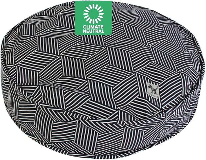 Molly Mutt Huge Dog Bed Cover - Rough Gem Print - Measures 36” x 5’’ - 100% Cotton - Durable - Breathable - Sustainable - Machine Washable Dog Bed Cover by MollyMutt