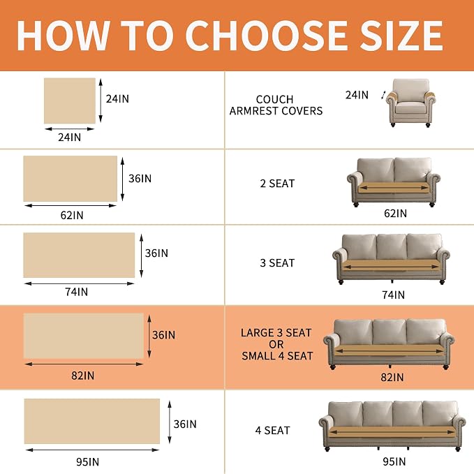 Waterproof Dog Bed Cover Non Slip Couch Covers for Dogs Washable Soft Faux Fur Sofa Cover Couch Covers for 3 Cushion Couch Sofa Pet Friendly (Brown) - Image 6