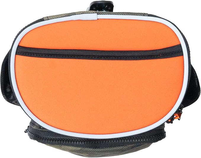 Quickdraw XL Dog Treat Pouch – Multipurpose Training Bag with Waste Bag Dispenser, Phone Pocket, Water Bottle Holders and 3-Way Strap – Durable and Reflective (Orange/Camo) - Image 5