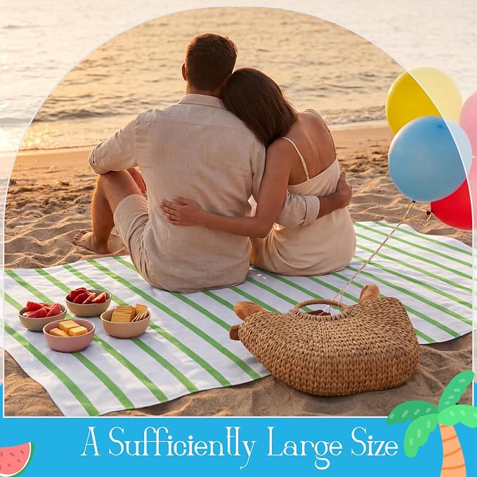Redbaker 16 Packs 28 x 59 Inches Oversized Stripes Beach Towel Bulk Extra Large Pool Towels Set Microfiber Quick Dry Swim Towel Blanket for Women Men Adult Bath Travel(Classic Color) - Image 5