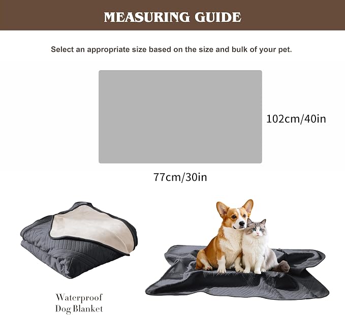 Waterproof Recliner Chair Cover - Washable Double-Sided Velvet and Pattern Reversible Cover for Couch, Bed, Sofa Protection for Dogs, 30x40in/Dark Grey - Image 5
