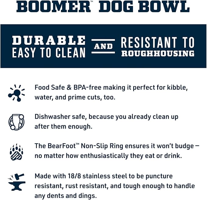 YETI Boomer 4, Stainless Steel, Non-Slip Dog Bowl, Holds 32 Ounces - Image 2