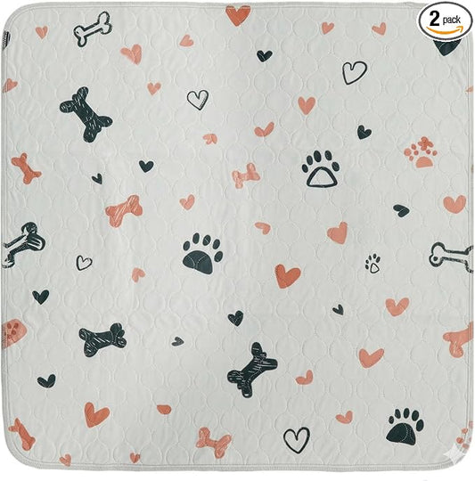 PUPIBOO Washable Pee Pads for Dogs and Cats - Super Absorbent Reusable Puppy Training Pads - 100% Waterproof, Leak-Proof & Non-Slip Whelping Pads for Pet Housebreaking by PUPIBOO
