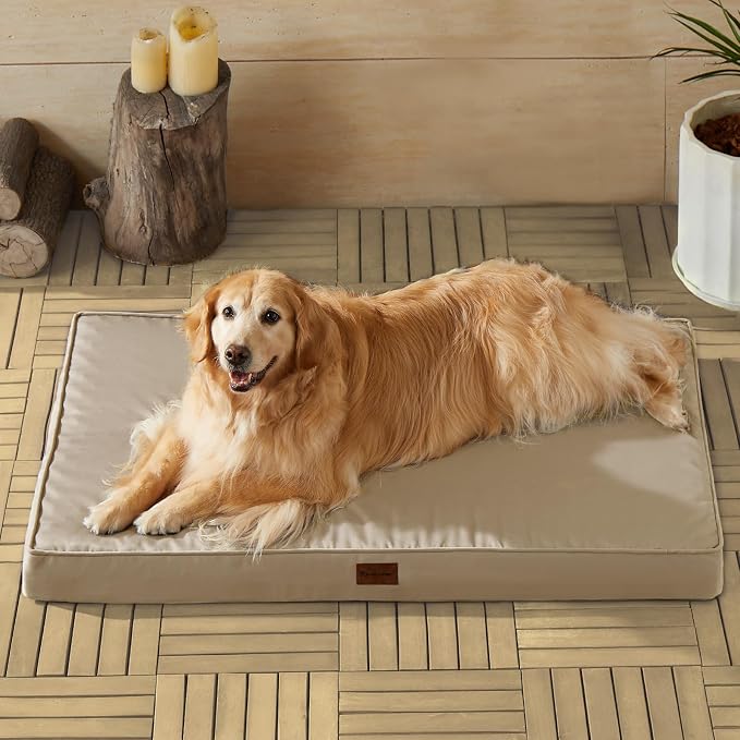 BFPETHOME Outdoor Waterproof Dog Bed for Large Dogs, Washable Cover, 36" | Outdoor & Indoor Use, Waterproof, For Medium, Large, Extra Large Dogs, Orthopedic, Egg Crate Foam, Up to 60 lbs - Image 8