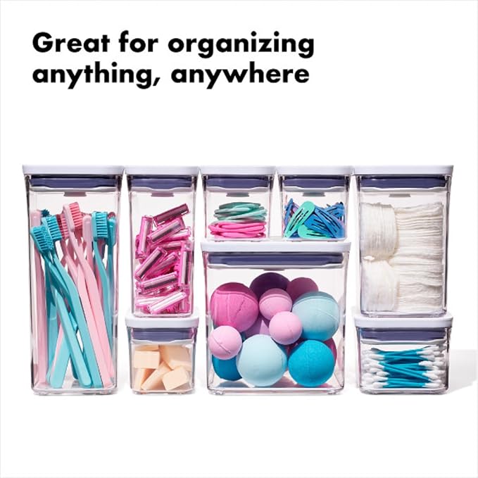 OXO New Good Grips 6‑Piece POP Container Bulk Set, Stackable with Attached ½ Cup Scoops, Panty Organization and Storage - Image 7