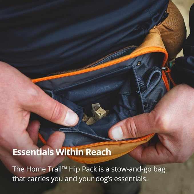 Ruffwear, Home Trail Hip Pack, Dog Walking Fanny Pack, River Rock Green | Crossbody with Adjustable Belt, Treat Pouch, Poop Bag Holder, Phone Pocket, Hands-Free for Training, Hiking, Running, Travel - Image 3