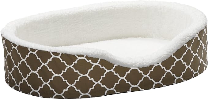 MidWest Homes for Pets Orthoperdic Egg-Crate Nesting Pet Bed w/ Teflon Fabric Protector, Large Brown by MidWestHomesForPets