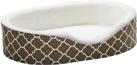 MidWest Homes for Pets Orthoperdic Egg-Crate Nesting Pet Bed w/ Teflon Fabric Protector, Large Brown by MidWestHomesForPets