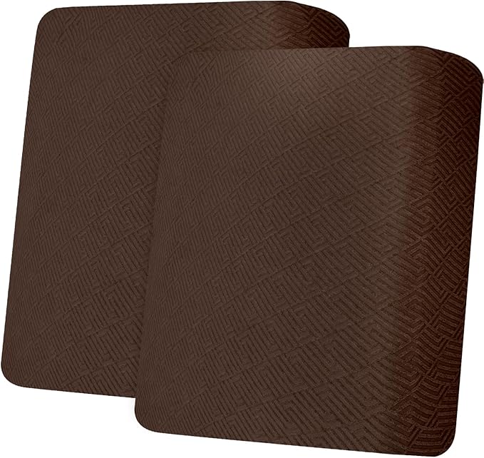 XINEAGE Large Couch Cushion Covers Seat Cushion Cover Thick Stretch Sofa Slipcovers 2 Piece Individual Couch Covers with Elastic Bottom(2 XL Seat Cushion/Backrest,Coffee) by XINEAGE