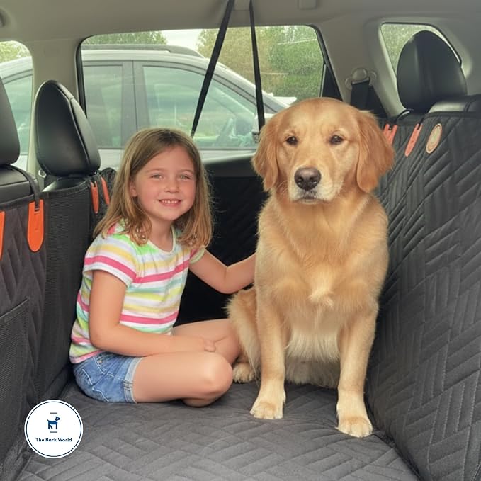 Dog Backseat Extender with Hard Bottom – Waterproof Pet Travel Platform - Nonslip Rear Seat Cover - Car Hammock Bed for Cars SUVs & Small Trucks - Image 5