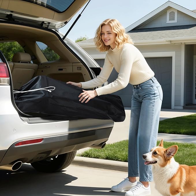 Magshion Compact Pet Stroller for Small-Medium Dogs/Cats up to 22lbs, 4-Wheel Lightweight Umbrella Shaped Portable Puppy Travel Jogger with Breathable Mesh, Cup Holder & Rear Storage, Pink Polka Dots