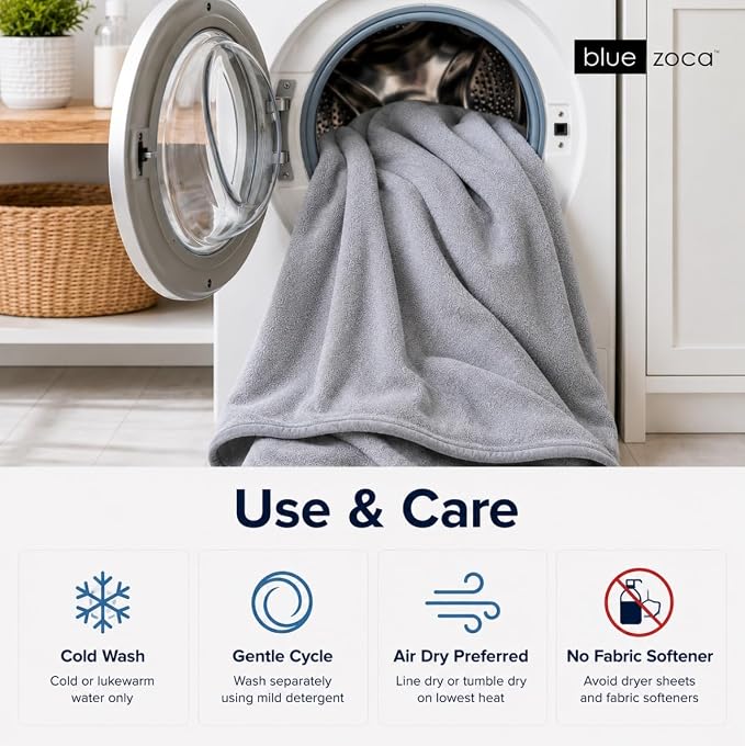 Waterproof Blanket | Machine Washable Dog Bed Cover | Waterproof Pet Blanket for Couch, Bed & Car | Cat & Dog Blankets for Large Dogs, Pets & Adults | Travel Size - 65x50in Gray - Image 7