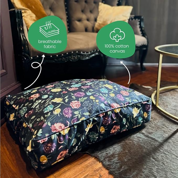 Molly Mutt Friday Morning Dog Bed Duvet Cover, GOTS-Certified 100% Organic Cotton Canvas Cover for Dog, Puppy, or Cat Bed, Durable, Washable, and Free of Harmful Chemicals, Small, 22"x27"x5" - Image 4