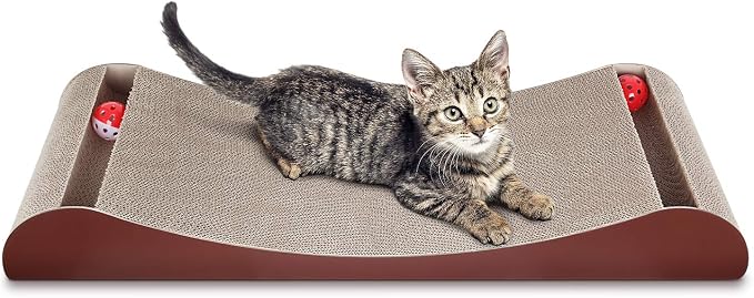 FluffyDream Cat Scratcher Cardboard Lounge Bed, Cat Scratching Pad, Pet Lounger (Lounge Bed) by FluffyDream