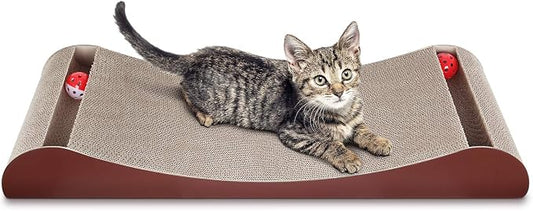 FluffyDream Cat Scratcher Cardboard Lounge Bed, Cat Scratching Pad, Pet Lounger (Lounge Bed) by FluffyDream
