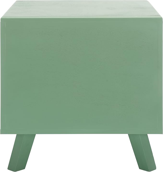 SAFAVIEH Home Collection Bean Mid-Century Sage Green Square Covered Cave Small Pet Cat Bed (Fully Assembled) - Image 4
