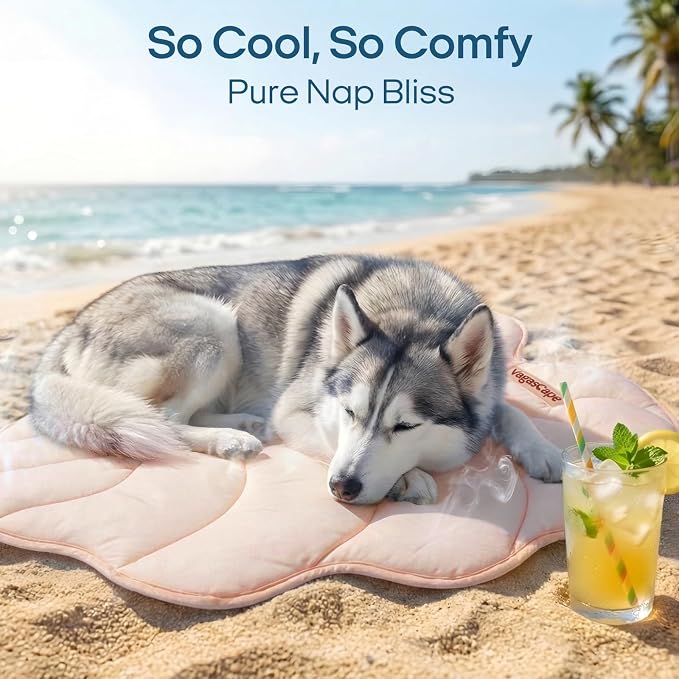 Dog Cooling Mat Washable Pet Cooling Mat, Self Cooling Mat for Dogs Large | 47" x 45", Thick Portable Foldable Cooling Pad for Indoor Outdoor, Crate, Travel, Camping and Beach - Image 7