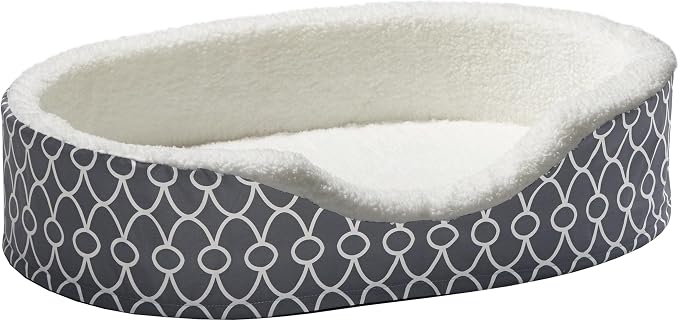 MidWest Homes for Pets Orthoperdic Egg-Crate Nesting Pet Bed w/ Teflon Fabric Protector, Medium Gray by MidWestHomesForPets