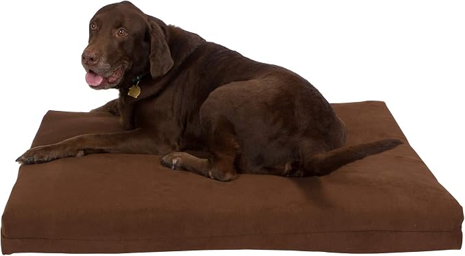 Pet Support Systems Orthopedic Dog Bed - Gel Memory Foam Pet Bed, Luxury Washable Dog Bed for Sleeping and Support (Removable Cover, X-Large Brown Dog Bed) by BackSupportSystems
