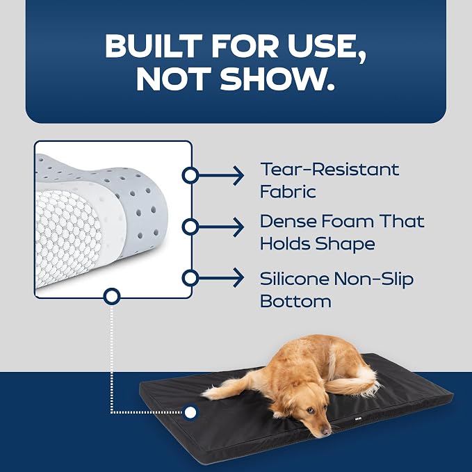 Ruff Liners Standard Dog Bed for Car Back Seat, Gray – As Seen on Shark Tank – Fits Standard Seat Extender – Non-Slip Base, Waterproof, Machine-Washable – Dog Mat for Car with Rebound Foam Comfort - Image 6
