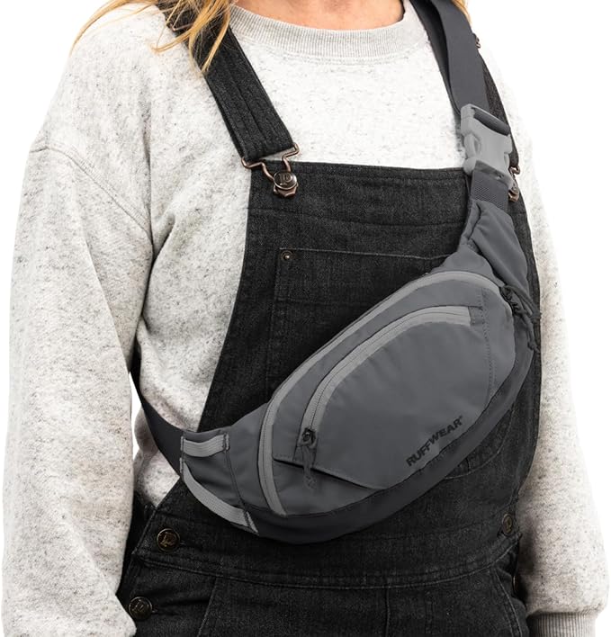 Ruffwear, Home Trail Hip Pack, Dog Walking Fanny Pack, Granite Gray | Crossbody with Adjustable Belt, Treat Pouch, Poop Bag Holder, Phone Pocket, Hands-Free for Training, Hiking, Running, Travel - Image 8