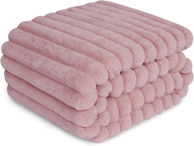 Waterproof Pet Blanket for Large Dogs & Cats - Reversible Calming Plush, Washable Furniture Cover for Couch, Bed, Car Seat, Blocks Leaks, Stains & Pet Fur (Pink, 30"x40") by ZAKAPAWS