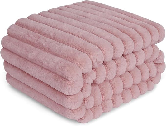 Waterproof Pet Blanket for Large Dogs & Cats - Reversible Calming Plush, Washable Furniture Cover for Couch, Bed, Car Seat, Blocks Leaks, Stains & Pet Fur (Pink, 30"x40") by ZAKAPAWS