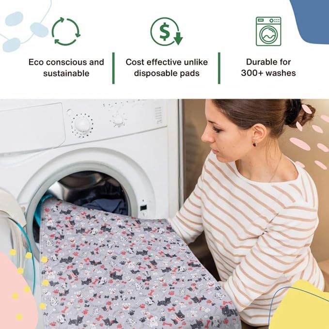 Caldwell's Pet Supply Co. 20x30 Washable Pee Pads for Dogs, Small | Reusable, Puppy Potty Mat, Waterproof, All Breeds, Set of 2 - Image 5