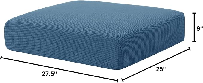 Hokway Stretch Couch Cushion Slipcovers Reversible Cushion Protector Slipcovers Sofa Cushion Protector Covers(Denim Blue, Small) - Image 10