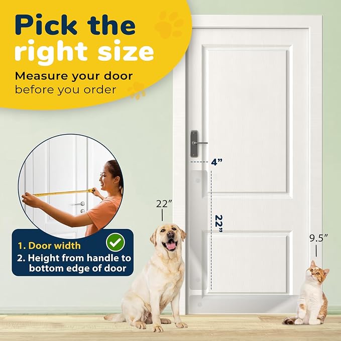 PROTECTO 2-Pack Door Protector from Dog Scratching, 22x4 - Door Guard | Clear Door Scratch Protector & Screen Door Protector for Cats, Scratch Shield - Window, Wall, Sliding Doors, Indoor Outdoor - Image 2