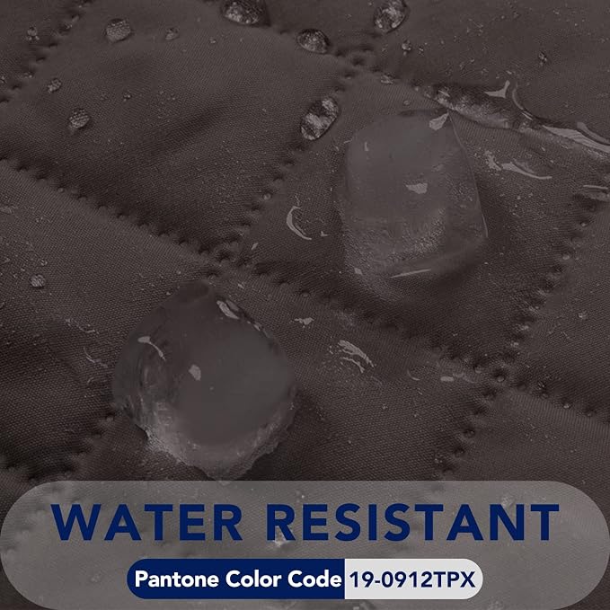 PureFit Reversible Quilted Sofa Cover, Water Resistant Medium Slipcover Furniture Protector, Washable Couch Cover with Non Slip Foam and Elastic Straps for Kids, Pets (Loveseat, Chocolate/Chocolate) | Chocolate/Chocolate, Water Resistant Couch Protecto... - Image 4