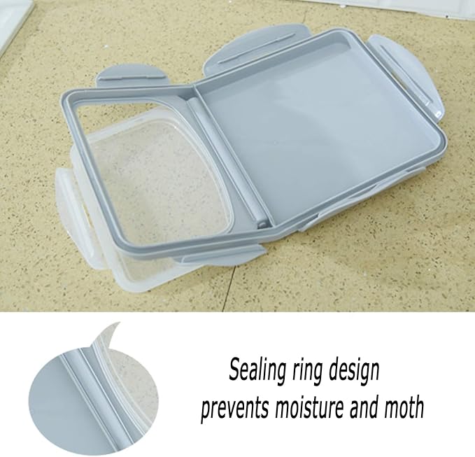 2-Pack 15L/4 Gallon Airtight Food Storage Containers with Locking Lids – Leakproof Dry Dog Food Rice Grain Bin for Kitchen Pantry Organization (507oz) - Image 4