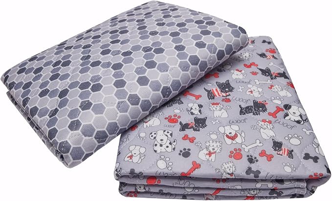 Caldwell's Pet Supply Co. 30x36 Potty Pads, Washable Pee Pads for Dogs, Reusable Pee Pad for Dogs, Puppy Potty Mat, Whelping Rug, Reusable Puppy Mat, Waterproof Rug for Dog, for Medium Dog (Set of 2) by CaldwellsPetSupplyCo