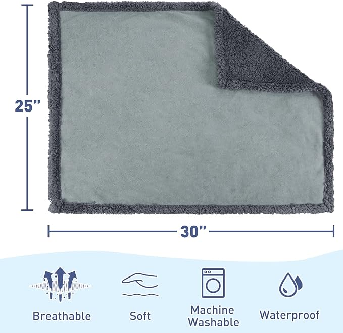 Kritter Planet Waterproof Reversible Pet Blanket for Small Dogs | 20 x 30 Inch, Washable Pet Protector for Crates, Pet Beds and Car Seats, Guards Against Fur, Dirt and Everyday Spills - Image 5