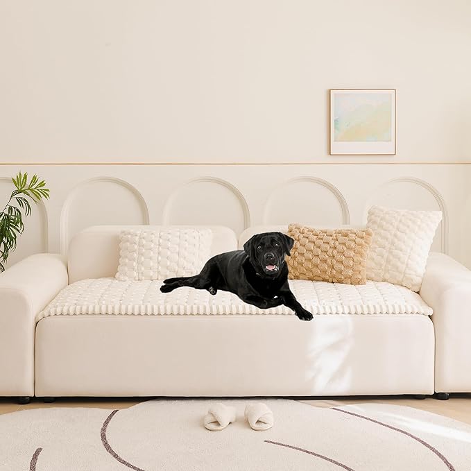 Pet Couch Cover Washable Sofa Protector Covers for Dogs Non Slip Dog Mat | Thick Flannel & Anti-Slip Backing, Protects Furniture from Pet Hair, Dirt and Messes, Fits Leather & Fabric Sofa and Loveseat - Image 2
