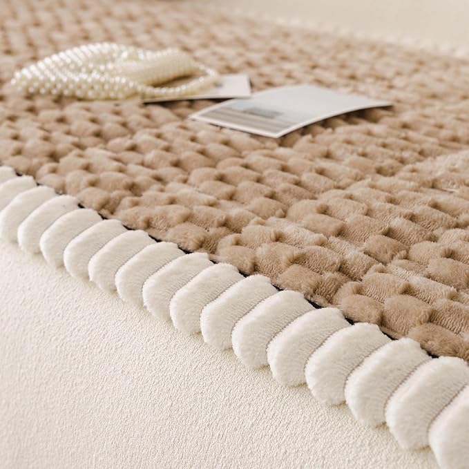 Couch Cover for Dog, Anti Slip Sofa Cover for Sectional, Khaki, 27.6 x 59.1 | Soft Thick Couch Covers for 2 Cushion Couch Sofa Pet Friendly, Scratch Resistant Sofa Cover Washable Dog Furniture Protector - Image 7
