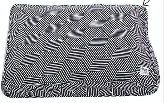 Molly Mutt Sheepy Wool Crate Mat - 100% Cotton Canvas Cover with Temperature-Regulating 100% Natural Wool-Filled Insert Dog Bed - Soft & Supportive Wool-Filled Bed - (24"x18"x2.5", Rough Gem) by MollyMutt