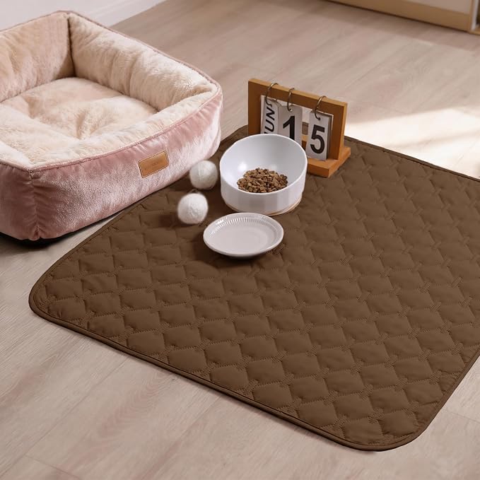 gogobunny 100% Double-Sided Waterproof Dog Bed Cover Pet Blanket Sofa Couch Furniture Protector for Puppy Large Dog Cat, Reversible (30x30 Inch (Pack of 1), Dark Chocolate/Light Chocolate) - Image 2