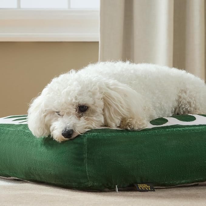 Town & Country Luxe CuddleTown Matisse Everwash® Pillow Pet Bed, Water Repellent Floor Pillow, Machine Washable Cover, Soft & Calming, Green, Large 44"x34"x4" - Image 4