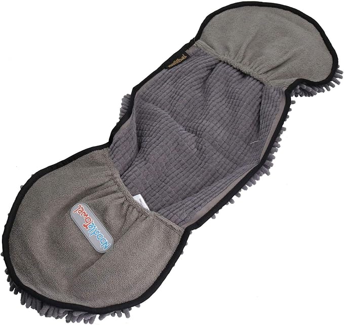 1 Super Absorbent Grey Microfiber Dog Cat Pet Noodle Towel Quick Drying - Image 3