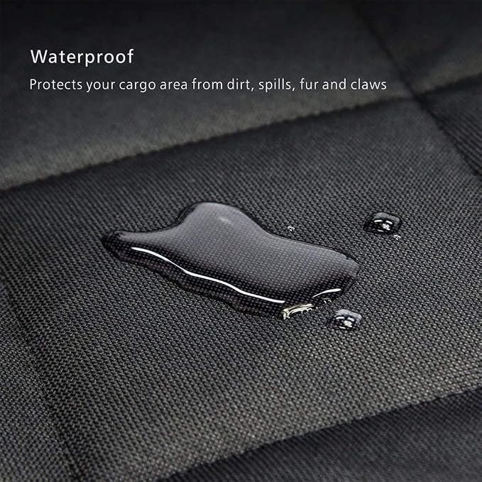 SUV Cargo Liner for Dogs Waterproof Nonslip Car Pet Seat Covers Back Seat with Bumper Flap Protector Washable Boot Cover Mats for Cars SUVs Vans Trucks (Black) - Image 5